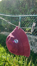 Burgundy bucket hat